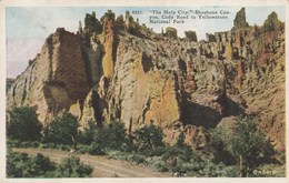 5395.   THE HOLY CITY, CODY ROAD, YELLOWSTONE PARK WY - Pittsburgh - 1928 - Small Format - Cody
