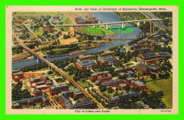 MINNEAPOLIS, MN - AIR VIEW OF UNIVERSITY OF MINNESOTA - CITY OF LAKES & PARKS - ST MARIE'S GOPHER NEWS CO - - Minneapolis