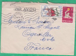 Roumanie - N°1922 Et 2158 Sur Lettre Par Avion - Oblitération De Départ De Bucuresti - 30.5.1966 - Marcophilie