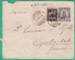 Roumanie - N°559 Et 560 Sur Lettre - Oblitération De Départ De Cursa II, Arrivée Ogeviller Meurthe Et Moselle- 22.8.1939 - Marcofilie