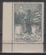 SCHWEIZ  2 Soldaten-Vignetten TER.FÜS. KP.4, Stempel: Feldpost 4, Eine Vignette Mit Plattenfehler - Oblitérations