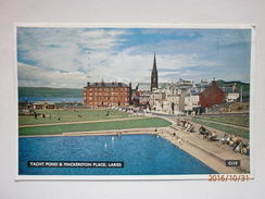 Postcard Yacht Pond & Mackerston Place Largs North Ayrshire My Ref B1128 - Ayrshire