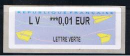 Atm, LISA2, BOGUE, LV Sur 0.01€ Du Nouveau Programme DEPUIS LE TRANSFERT Nabanco  Sur LISA2 - 2000 « Avions En Papier »