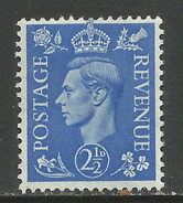 GB 1941 KGV1 2 1/2d Light Ultramarine MM SG 489 ( T136 ) - Neufs