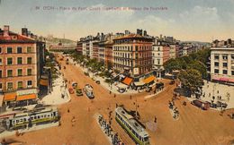 Lyon - Place Du Pont, Cours Gambetta Et Coteau De Fourvière - Tramway - Carte CAP Colorisée N° 84 - Lyon 3