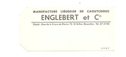 Etiquette ENGLEBERT & Cie - Manufacture Liégeoise De Caoutchouc - LIEGE - Pneu (b194) - Auto's