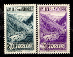 Andorra-026 - Valori Emessi Negli Anni 1937-43 (+) Hinged - Privi Di Difetti Occulti. - Nuovi