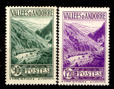 Andorra-027 - Valori Emessi Negli Anni 1937-43 (+) Hinged - Privi Di Difetti Occulti. - Ongebruikt