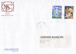 Lettre Voyagée De Monte Carlo Pour La Suisse Le 26/05/1997 Tp De Monaco Noël. Scènes De La Nativité, 19e Festival Intern - Lettres & Documents