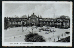 7628 - Alte Ansichtskarte - Osnabrück - Hauptbahnhof Bahnhof - Gel - Bromsilber Imitation - Osnabrück