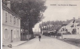 CARTE POSTALE    CHENY 89  La Route De Migennes - Cheny