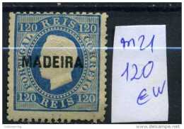 ULTRA RARE 120 REIS MADEIRA OVERPRINT 1867 KING LUIS PORTUGAL MP-250EURO SUPERB STAMP TIMBRE USED - Ungebraucht