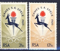 +South Africa 1969. Sport Game. Michel 380-81. MNH(**) - Unused Stamps