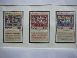 Israel 1972 MNH # Mi. 547/9 Passover. Pessachfest - Nuevos (sin Tab)