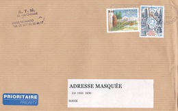 Lettre Prioritaire Voyagée De Monte Carlo Pour La Suisse Le 26/05/1998 Tp De Monaco Flore. Conifères Du Parc Du Mercanto - Briefe U. Dokumente