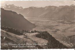 Villeneuve - Plaine Du Rhône, Dents Du Midi Vue De Sonchaud (restaurant) - Dentellée - Villeneuve