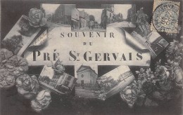 CPA 93 SOUVENIR DU PRE SAINT GERVAIS  Multi Vues - Le Pre Saint Gervais