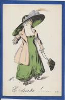 CPA Ancienne ROBERTY Art Nouveau Femme Woman Girl Mode Chapeau Non Circulé - Robert