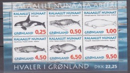 Greenland 1996 Whales M/s ** Mnh (33286) - Blokken