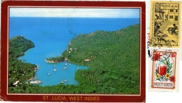 SAINT LUCIA  CASTRIES  Marigot Bay  Nice Stamps - Santa Lucía