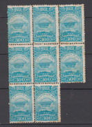 Brazil Brasil Mi# 320 ** MNH Block Of 8 AIRMAIL 1929 Plate Error B De BRASIL Quebrado - Unused Stamps