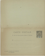 2 ENTIERS POSTAUX NEUFS A 10 CT AVEC REPONSE PAYEE - Cartas & Documentos