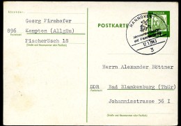 RAKETEN- RAUMFAHRTTECHNIK Hannover Auf Postkarte Bund P74 1963 - Autres & Non Classés