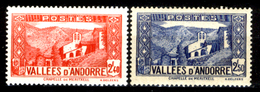 Andorra-034 - Valori Emessi Negli Anni 1937-43 (++/+) MNH/LH - Privi Di Difetti Occulti. - Ongebruikt