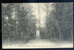 Cpa Du 51 Prieuré De Binson -- Statue Du Sacré Coeur - Grande Allée Des Tilleuls   JIP36 - Châtillon-sur-Marne