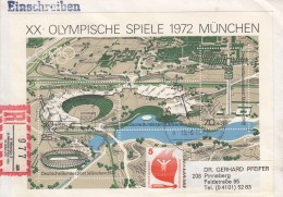 Duitsland-Bund, 1972, Reco-brief Olympische Spiele Olympisches Dorf München (07851) - Summer 1972: Munich