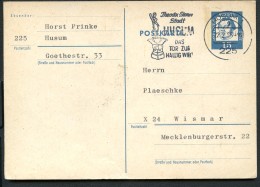 THEODOR STORM TINE-BRUNNEN HUSUM Auf Postkarte Bund P79 1965 - Writers