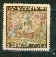 Noel, Fete Religieuse - CUBA - La Crèche - N° 468 ** - 1957 - Ungebraucht