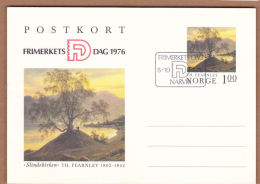 AC  - NORWAY MAXIMUMCARD - SLINDEBIRKEN PAINTER TH FEARNLEY 1802 - 1842 NARVIN 08 OCTOBER 1976 - Maximum Cards & Covers