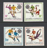 Romania 1970 World Soccer Cup Mexico Sports Football CHAMPIONSHIP MNH SC 2174-2177 Michel 2842-2845 - 1970 – Mexico