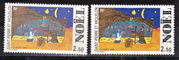 Saint Pierre Et Miquelon  571 Variété Extrapale Et Normal La Crèche Neuf ** MNH Sin Charmela - Geschnittene, Druckproben Und Abarten