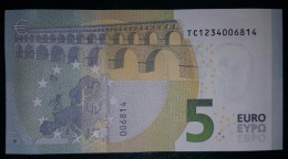 5 EURO T001G1 Ireland Serie TC Draghi Perfect UNC - 5 Euro