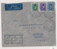 Lettre Par Avion D'Egypte à Charleville - 1937 - Brieven En Documenten