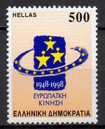 Grèce - 1998 - Yvert N° 1961  **  - Cinquantenaire Du Mouvement Européen - Neufs