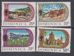 Dominique  N° 274 / 77 XX : Partie De Série Courante Elisabeth II Et Sujets Divers:  Les 4 Valeurs Sans Charnière, TB - Dominica (...-1978)