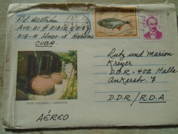 D141961  CUBA 1975 ENTERO POSTAL. POSTAL STATIONERY- JOSE MARTI -PATIO COLONIAL- CAMAGUEY- GUANTANAMO - Covers & Documents