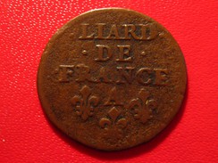 France - Liard De France 1655 A Paris Louis XIV 9756 - 1643-1715 Ludwig XIV.