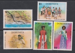 Dominique  N° 375 / 79 X  Journée Nationale, Les  5 Valeurs  Trace De Charnière Sinon TB - Dominica (...-1978)