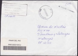 2003-H-9 CUBA 2003 POST PAID. PORTE PAGADO. FRANQUICIA DE MULTAS. PINAR DEL RIO. - Covers & Documents