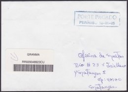 2004-H-15 CUBA 2004 POST PAID. PORTE PAGADO. FRANQUICIA DE MULTAS. GRANMA. - Brieven En Documenten