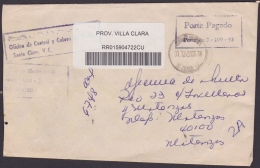 2005-H-5 CUBA 2005 POST PAID. PORTE PAGADO. FRANQUICIA DE MULTAS. SANTA CLARA. - Cartas & Documentos