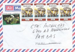 Burundi 2006 Bujumbura Orchid Angraecum 110f Mushroom Afroboletus 250f Cover - Used Stamps