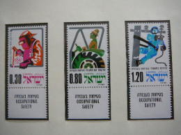 Israel 1975 MNH # Mi. 626/8 Safety At Work. Sicherheit Am Arbeitplatz - Unused Stamps (without Tabs)
