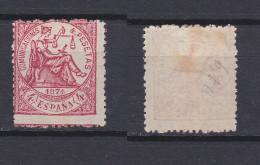 SPAIN 1874 Justice 4 Pta Rose Mint * 209 (Mi.143) - Ongebruikt