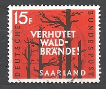 SARRLAND  1958 Forest Fire Prevention    USED - Usados