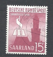 SARRLAND    1958 International Saar Fair    USED - Usados